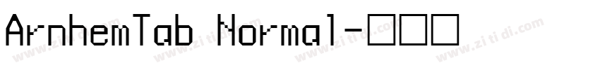 ArnhemTab Normal字体转换